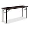 Lorell Folding Table, Rectangular, 5/8" Thick Top, 60"x18", MY LLR60725 - alternate 1